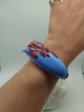Carica l'immagine nel visualizzatore di Gallery, Bracciale vetro STONE GLICINE E Arancione