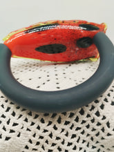 Carica l'immagine nel visualizzatore di Gallery, Bracciale vetro STONE ROSSO Nero