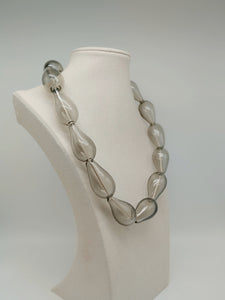 Collana vetro DROP Grigio
