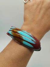 Charger l'image dans la galerie, Bracciale vetro STONE Celeste Bordeaux