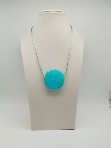 Collana vetro Sasso Celeste