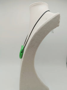 Collana vetro Sasso Verde Pisello