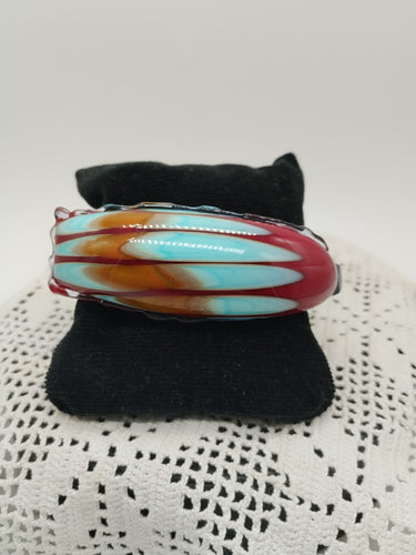 Bracciale vetro STONE Celeste Bordeaux