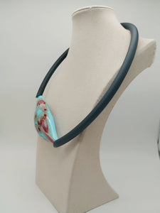 Collana vetro GLIMMER Celeste