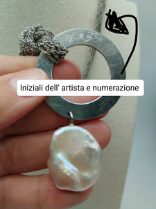 Collana argento e perla MONOC FISSA