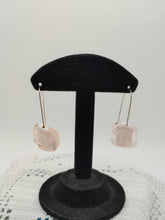 将图片加载到图库查看器，Orecchini vetro QUADRO Rosa chiaro