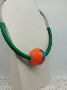 Collana vetro CIPOLLA Orange