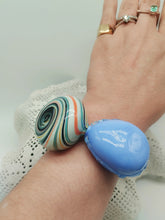 Carica l'immagine nel visualizzatore di Gallery, Bracciale vetro DUO Celeste