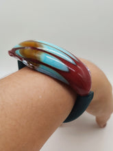 Charger l'image dans la galerie, Bracciale vetro STONE Celeste Bordeaux