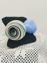 Carica l'immagine nel visualizzatore di Gallery, Bracciale vetro DUO Celeste