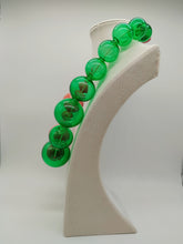 Carica l&#39;immagine nel visualizzatore di Gallery, Collana vetro MOZZO Corallo/ Verde