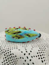 Carica l'immagine nel visualizzatore di Gallery, Bracciale vetro STONE Celeste Red Pois