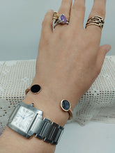 将图片加载到图库查看器，Bracciale bronzo e smalto NERO