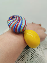 Carica l'immagine nel visualizzatore di Gallery, Bracciale vetro DUO Giallo