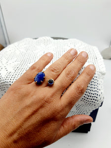 Anello bronzo, tanzanite e piccola  jolite