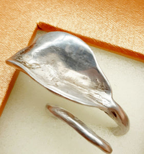 Anello argento FOGLIA