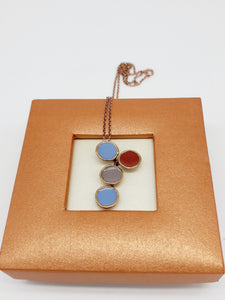 Collana bronzo e smalto/enamel