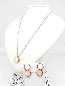 Collana bronzo e smalto/enamel double face