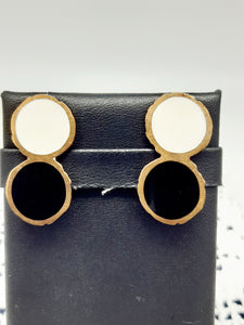 Collana bronzo e smalto/enamel double face