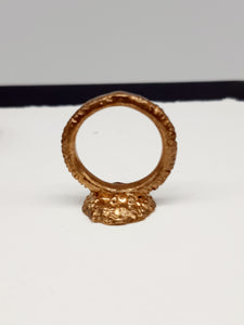 Anello bronzo e smalto/enamel  RUGGINE