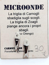 Carica l&#39;immagine nel visualizzatore di Gallery, Orecchini porcellana FISH