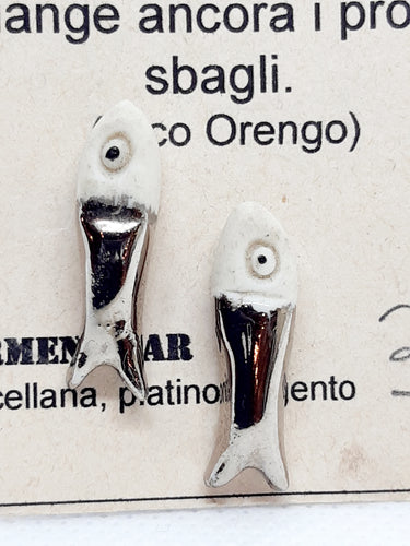 Orecchini porcellana FISH
