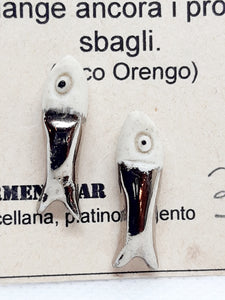 Orecchini porcellana FISH