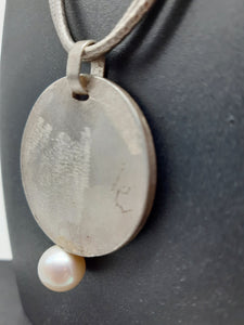 Collana argento e perla naturale  SAND - SABBIA