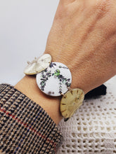 Carica l&#39;immagine nel visualizzatore di Gallery, Bracciale orologi  ROTONDI FIORI VERDI 72