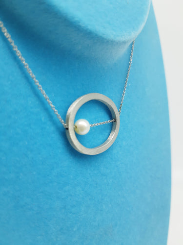 Collana corta argento e perla ARCH UNO