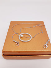 将图片加载到图库查看器，Collana corta argento e perla ARCH UNO