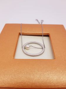 Collana corta argento e perla ARCH UNO
