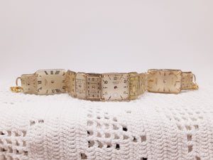 Bracciale con orologi QUADRATI BASSI 74