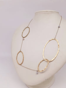 Collana gold p. e perla ONDA