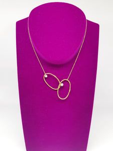 Collana gold p. e perla ONDA DUO