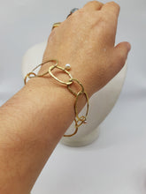 Carica l&#39;immagine nel visualizzatore di Gallery, Bracciale gold p. e perla ONDA