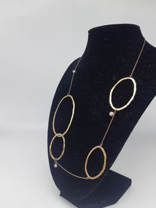 Collana gold p. e perla ONDA