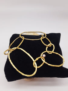 Bracciale gold p. e perla ONDA