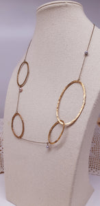 Collana gold p. e perla ONDA