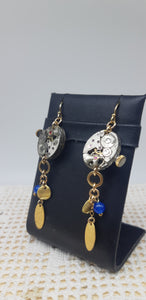 Orecchini con orologi STEAM PUNK