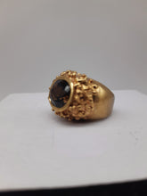 将图片加载到图库查看器，Anello bronzo e QUARZO FUME&#39; mis 14 / 15