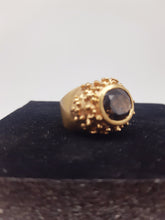 将图片加载到图库查看器，Anello bronzo e QUARZO FUME&#39; mis 14 / 15